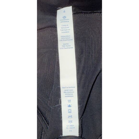 LULULEMON Home Stretch Tank Women's Size 4 Black With Mesh - Picture 11 of 14